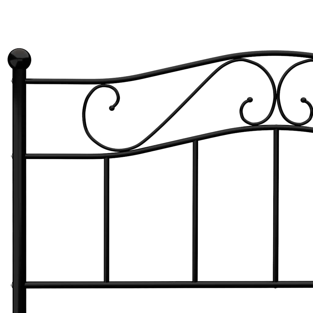 sengestel 160x200 cm metal sort