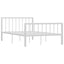 sengestel 120x200 cm metal hvid