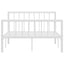sengestel 120x200 cm metal hvid