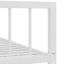 sengestel 120x200 cm metal hvid