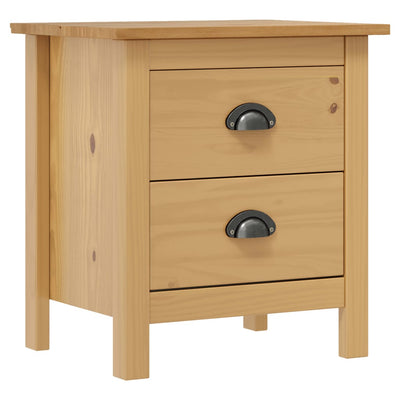 sengebord 46x35x49,5 cm massivt fyrretræ