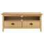 tv-bord Hill 110x40x47 cm massivt fyrretræ honningbrun