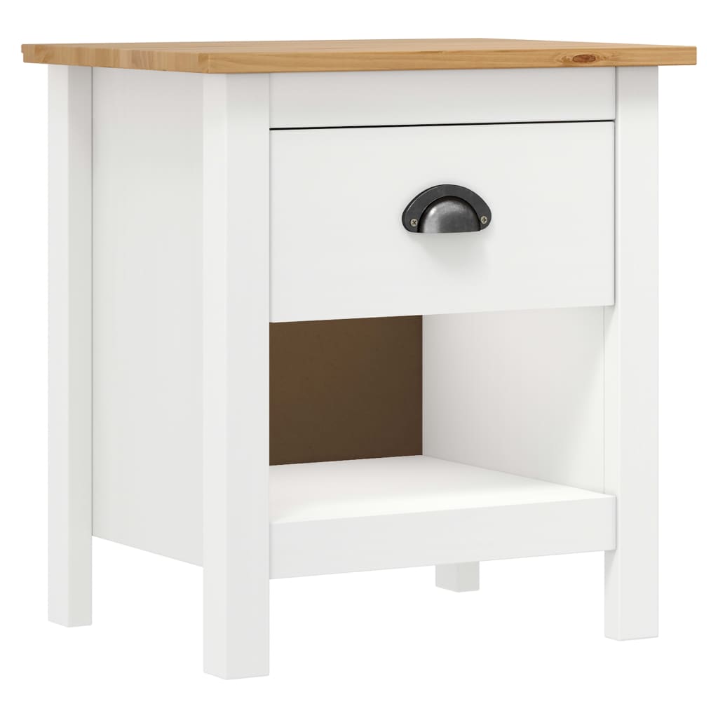 sengeborde Hill 2 stk. 46x35x49,5 cm massivt fyrretræ