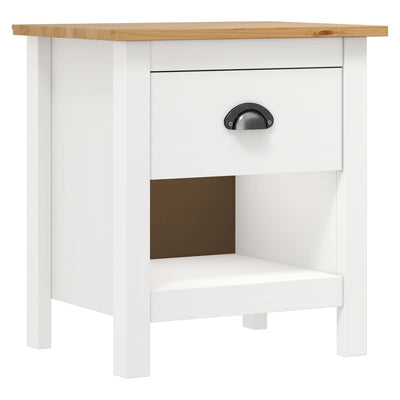 sengeborde Hill 2 stk. 46x35x49,5 cm massivt fyrretræ