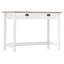 konsolbord Hill med 2 skuffer 110x45x74 cm massivt fyrretræ
