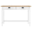 konsolbord Hill med 2 skuffer 110x45x74 cm massivt fyrretræ
