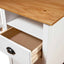 skrivebord Hill med 3 skuffer 120x50x74 cm massivt fyrretræ