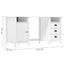 skrivebord Hill 150x50x74 cm massivt fyrretræ hvid