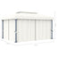 pavillon med gardin 4x3 m aluminium cremefarvet