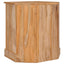 hjørneskab 60x45x60 cm massivt teaktræ