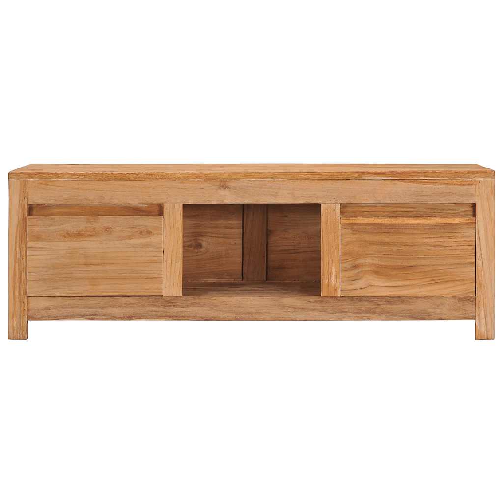 tv-bord 100x30x35 cm massivt teaktræ