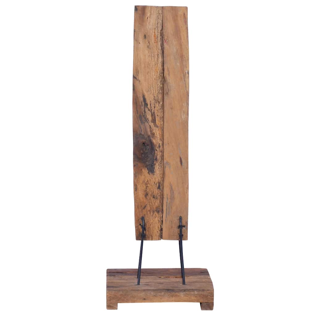 vinreol til 6 flasker 35x35x100 cm massivt teaktræ