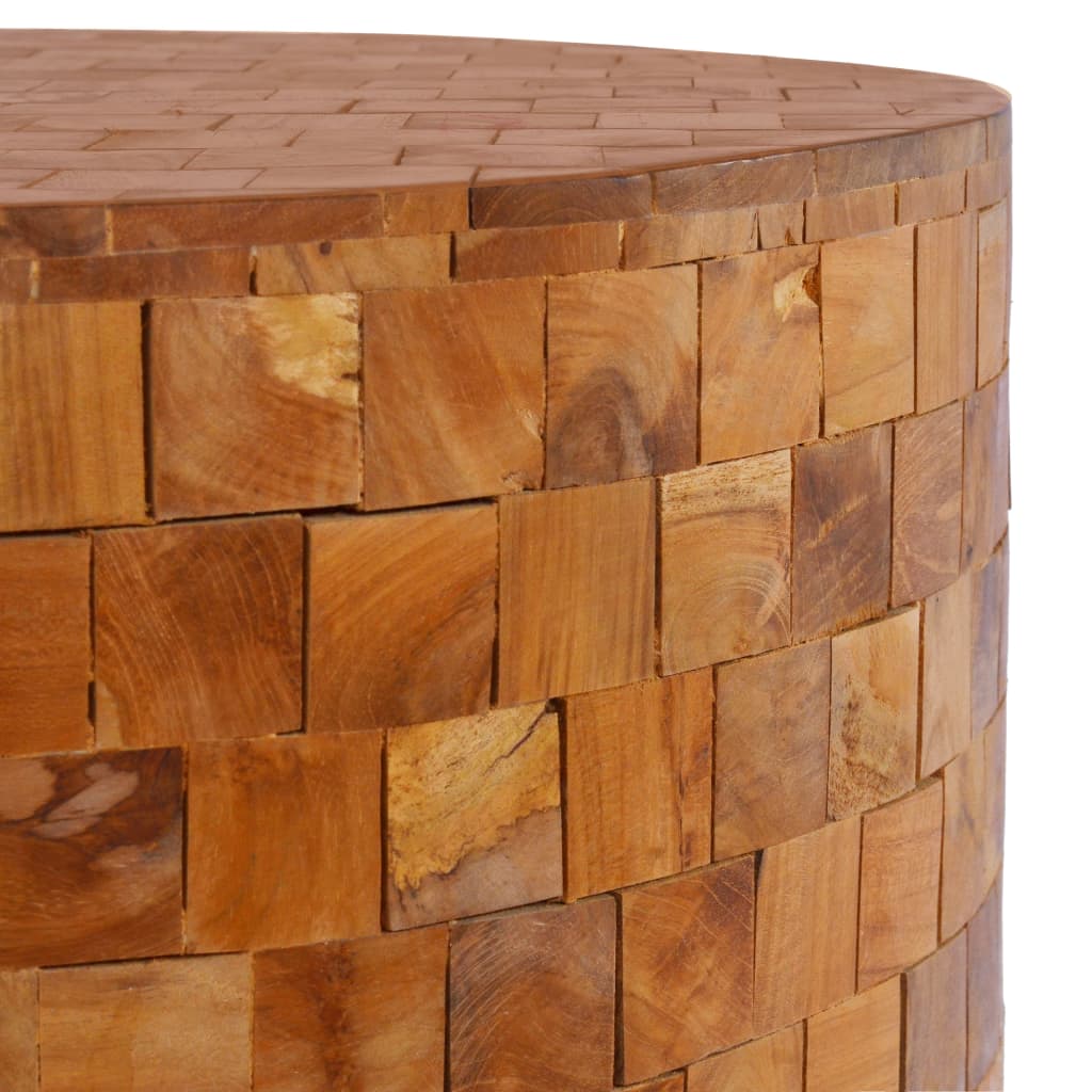 sofabord 60x60x35 cm massivt teaktræ