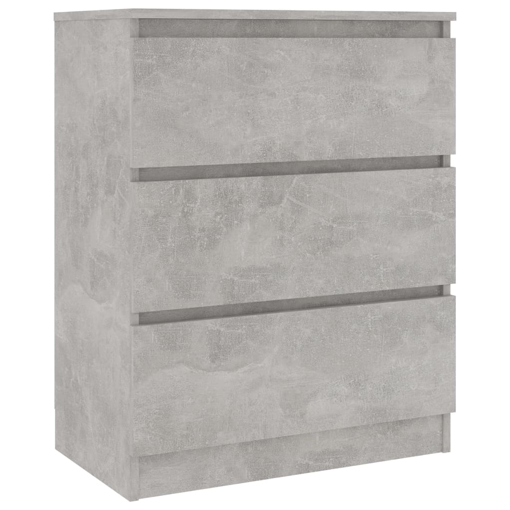 skænk 60x35x76 cm konstrueret træ betongrå