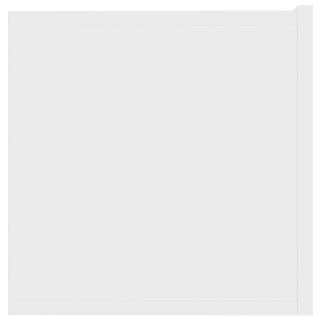 tv-bord 80x30x30 cm konstrueret træ hvid