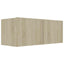 tv-bord 80x30x30 cm konstrueret træ sonoma-eg