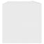 tv-bord 100x30x30 cm konstrueret træ hvid