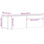 tv-bord 100x30x30 cm konstrueret træ hvid