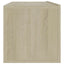 tv-bord 100x30x30 cm konstrueret træ sonoma-eg