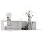 tv-skab 120x30x30 cm konstrueret træ hvid