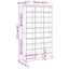 cd-reol 102x23x177,5 cm konstrueret træ hvid