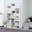 cd-reol 102x23x177,5 cm konstrueret træ hvid