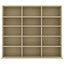 cd-reol 100x23x89,5 cm konstrueret træ sonoma-eg
