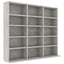 cd-reol 100x23x89,5 cm konstrueret træ betongrå