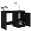 skrivebord 100x50x76 cm konstrueret træ sort