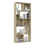 bogreol 67x24x161 cm konstrueret træ sonoma-eg