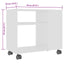 sidebord 70x35x55 cm konstrueret træ hvid