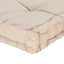 hynder til pallesofa 2 stk. bomuld beige