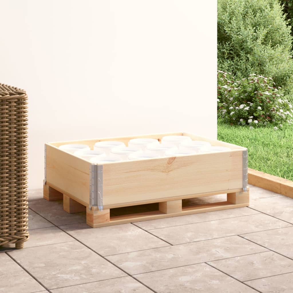 palleramme 60x80 cm massivt fyrretræ billede