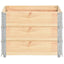 pallerammer 3 stk. 60x80 cm massivt fyrretræ
