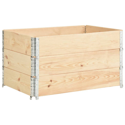 pallerammer 3 stk. 50x100 cm massivt fyrretræ