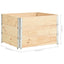 pallerammer 3 stk. 100x100 cm massivt fyrretræ