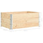 pallerammer: 3 stk. 100x150 cm massivt fyrretræ