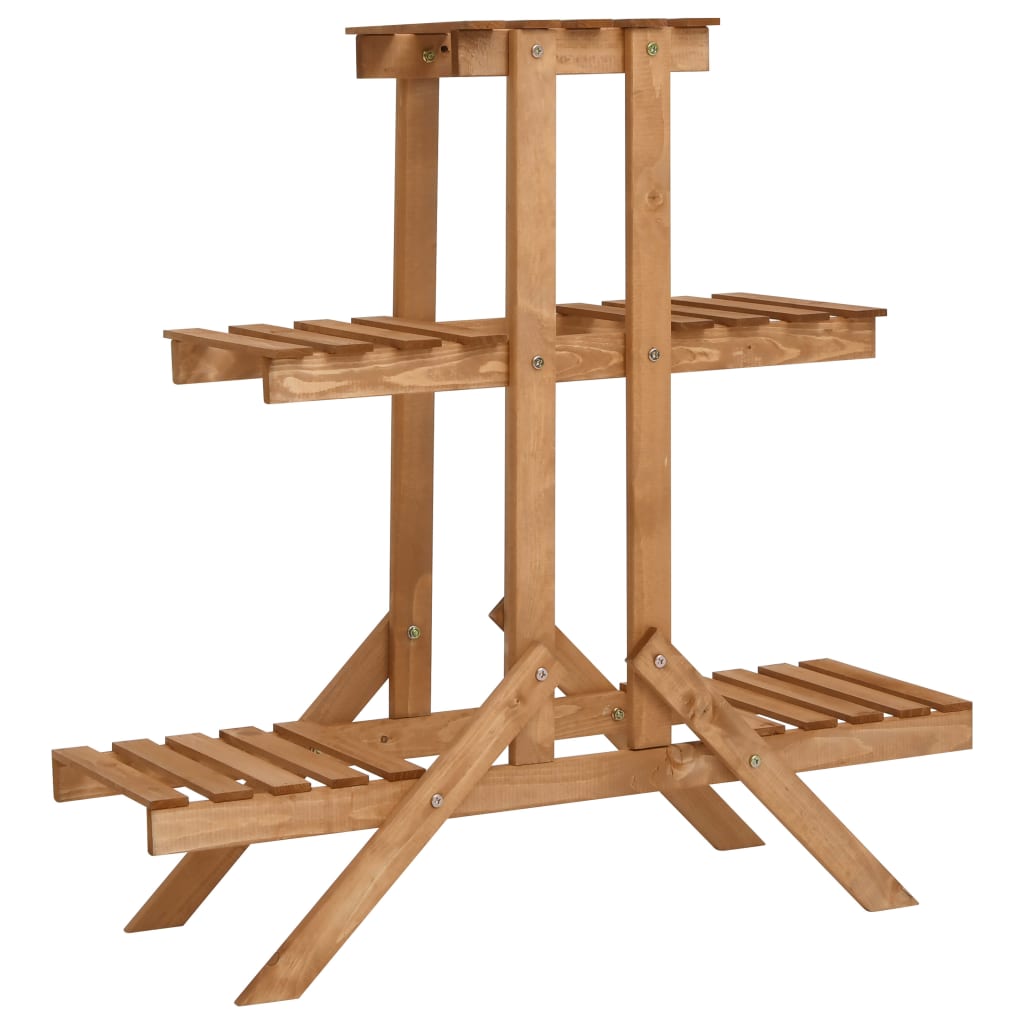 Plantestativ i fyrretræ - 83 × 25 × 83 cm, 5 hylder
