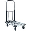 foldbar transportvogn 150 kg aluminium sølvfarvet