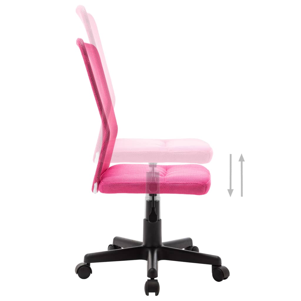 kontorstol 44x52x100 cm meshstof pink