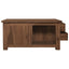 sofabord 68x68x33 cm massivt teaktræ