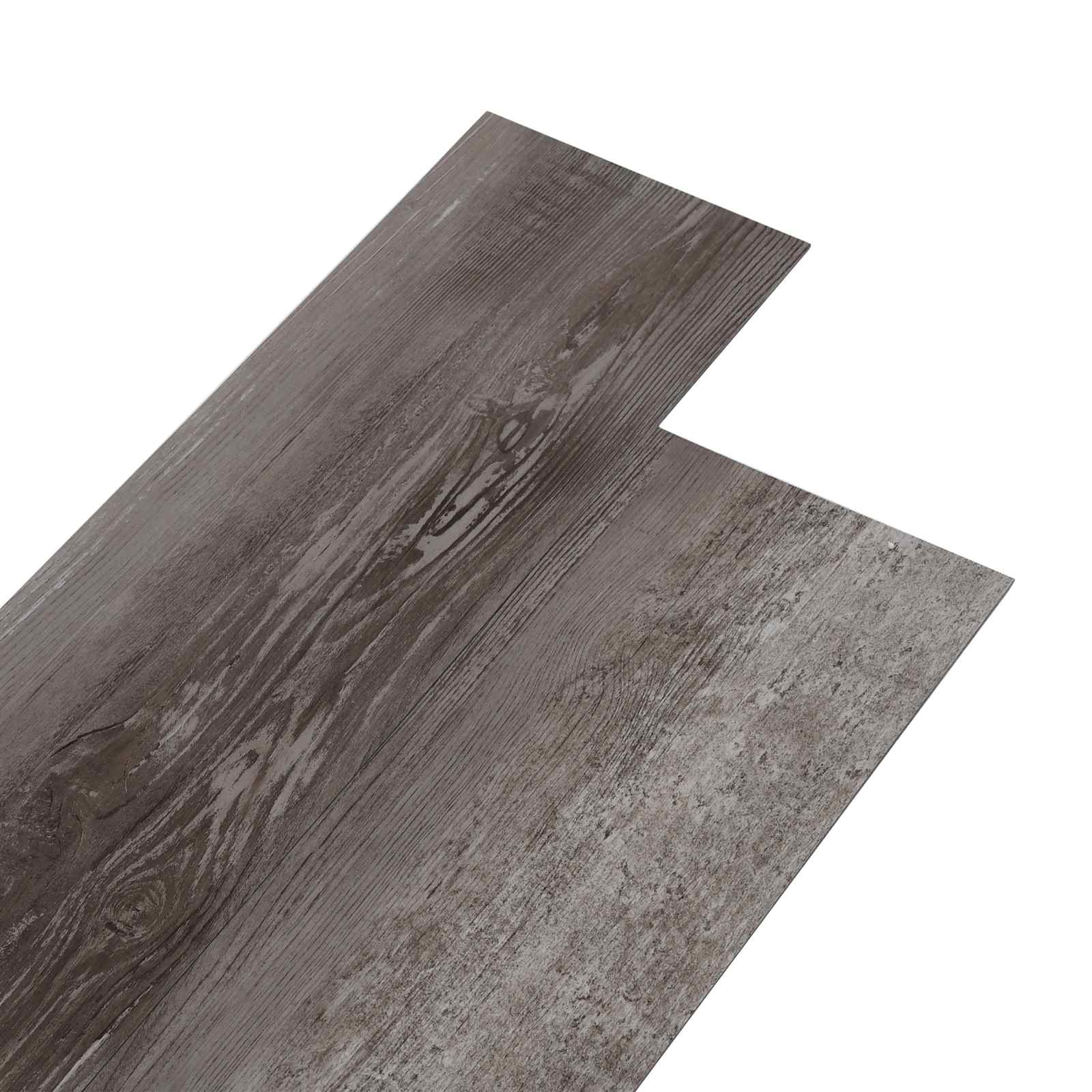 Selvklæbende Gulvplank 32 pcs Stribet Træ 4,46 m² PVC billede