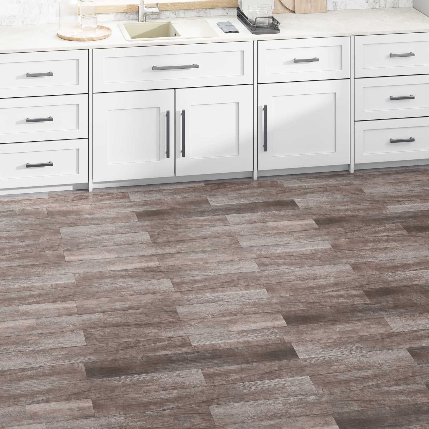 Gulvplanker 5,02 m² 36 pcs PVC Mat træ brun