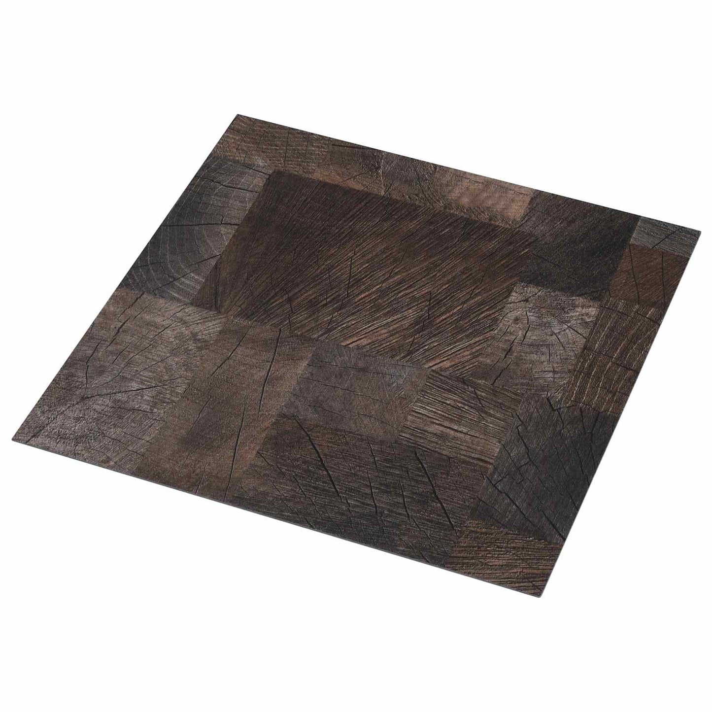 Gulvplanker 5,11 m² 55 pcs PVC Træstruktur brun