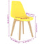 spisebordsstole 6 stk. plastik gul