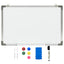 magnetisk whiteboard 60x40 cm stål hvid