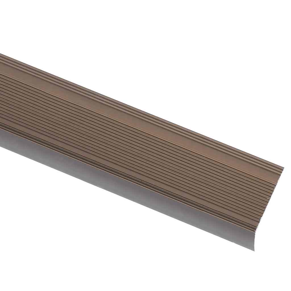 trappelister 15 stk. L-facon 90 cm aluminium brun