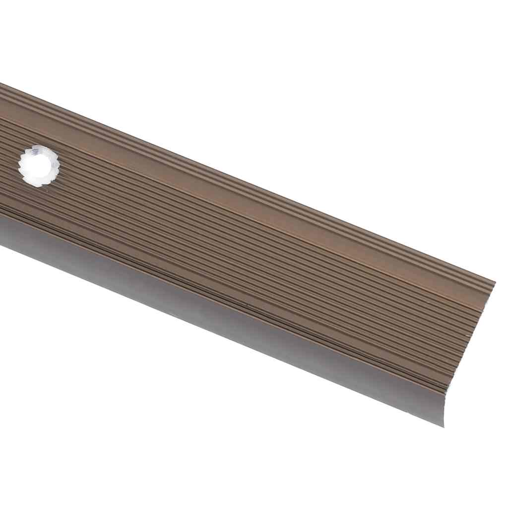 trappelister 5 stk. L-facon 90 cm aluminium brun