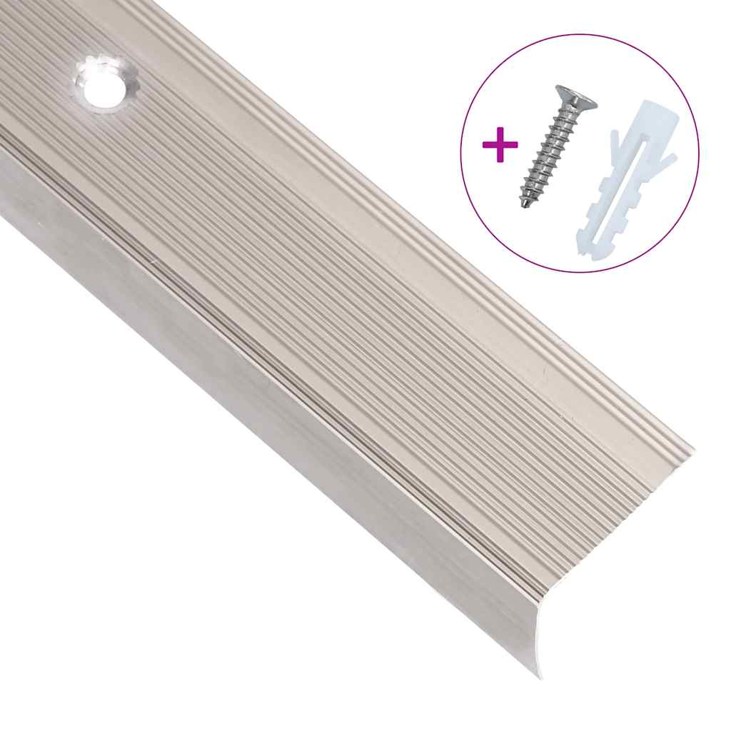 trappelister 15 stk. L-facon 100 cm aluminium champagnefarvet