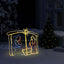 krybbespil 240 LED'er juledekoration 116x41x87 cm